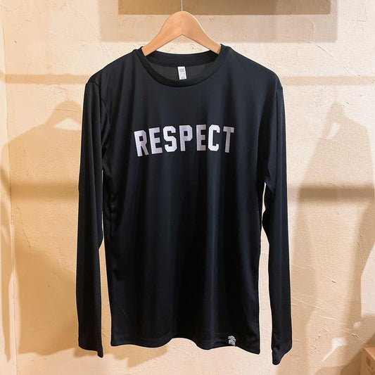 BON-TEE RESPECT LONG SLEEVE BLACK GREY
