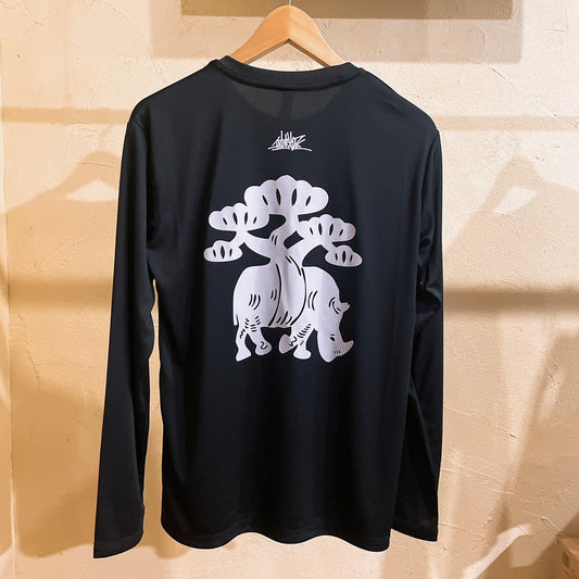 BON-TEE RESPECT LONG SLEEVE BLACK GREY