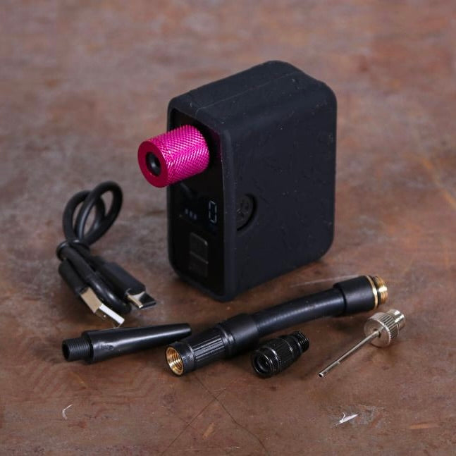 Muc-Off AIRMATCH ELECTRIC MINI INFLATOR & Clik VALVE Pump Adapter