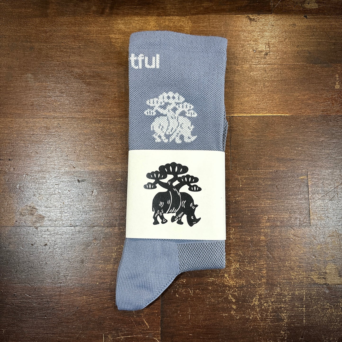 SOLID BONSAI SOCKS Cement Grey